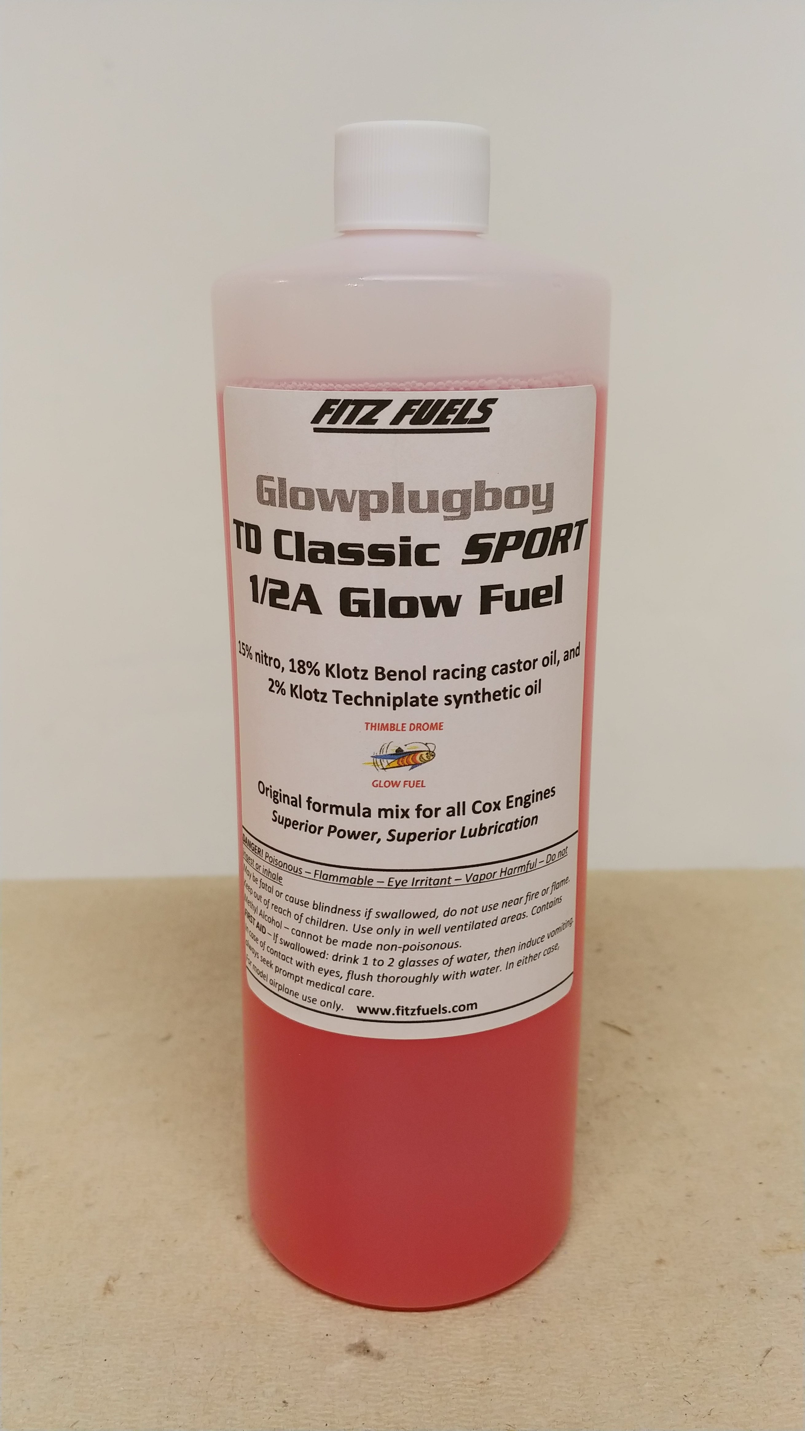 15% Nitro Glowplugboy 1/2A Glow Fuel (1 Qt.)